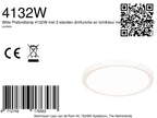 Witte Plafondlamp 4132W met 3 standen dimfunctie en lichtkleur instelbaarheid Ø29 cm
