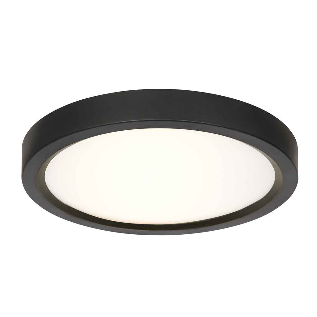 Plafondlamp Luminix 4132ZW zwarte LED lamp Ø29 cm IP44