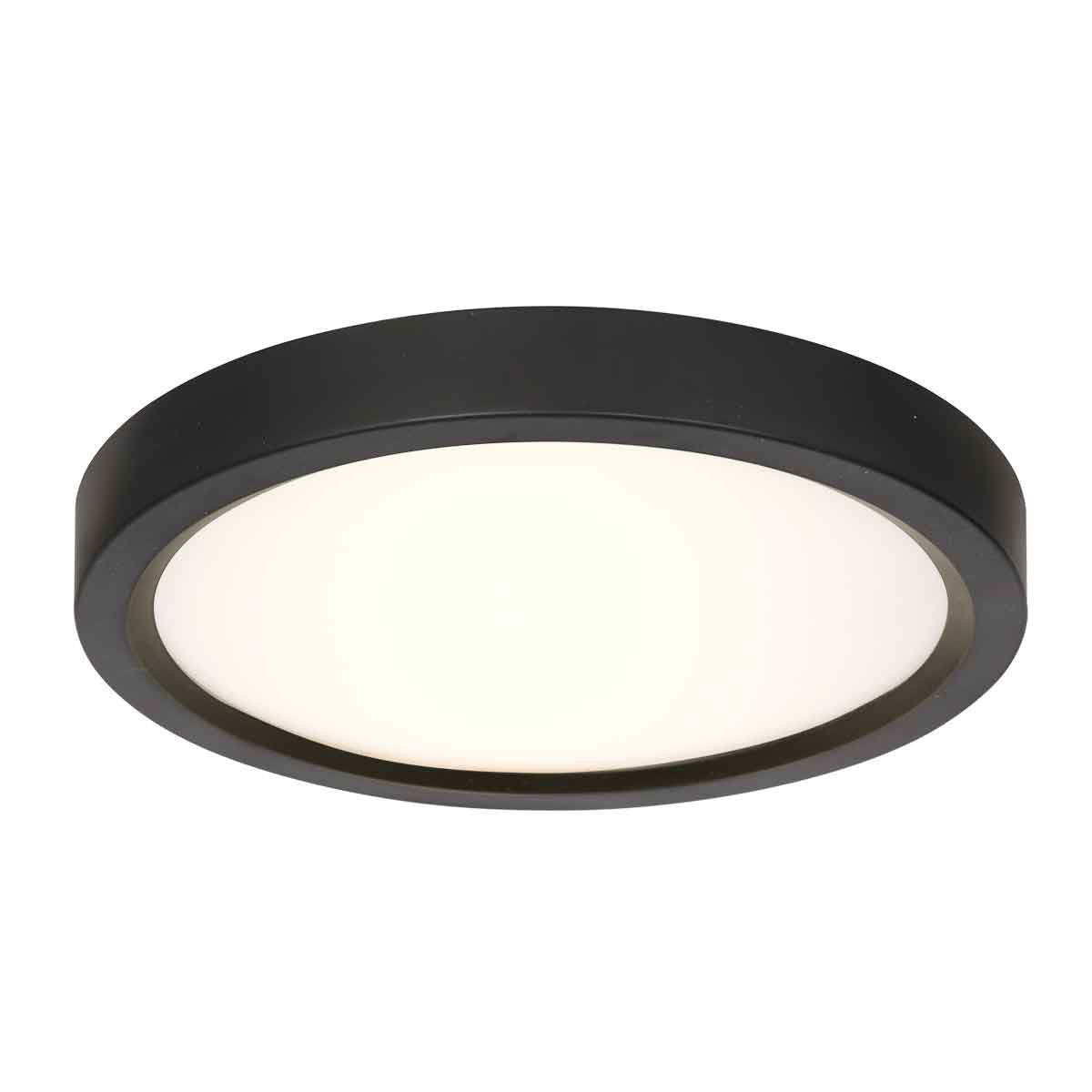Plafondlamp Luminix 4132ZW zwarte LED lamp Ø29 cm IP44