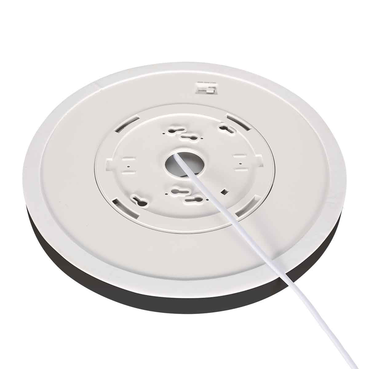 Plafondlamp Luminix 4132ZW zwarte LED lamp Ø29 cm IP44