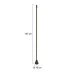 Vloerlamp Luzhaz 4133ZW zwarte LED lamp met sensordimmer
