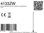 Vloerlamp Luzhaz 4133ZW zwarte LED lamp met sensordimmer
