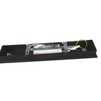 Zwarte hanglamp Marcadore 120cm breed 6 lichts