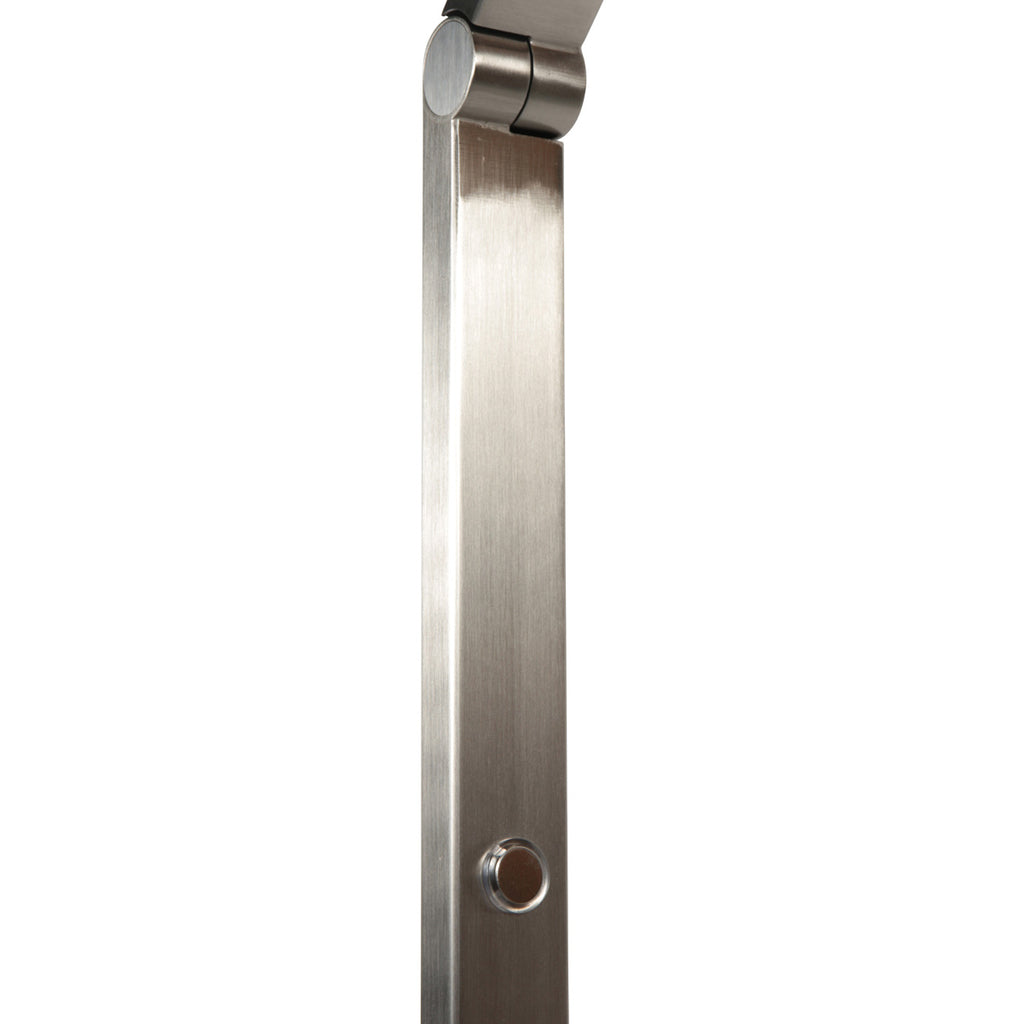 Vloerlamp Ringlux 4138ST stalen LED leeslamp met touchdimmer