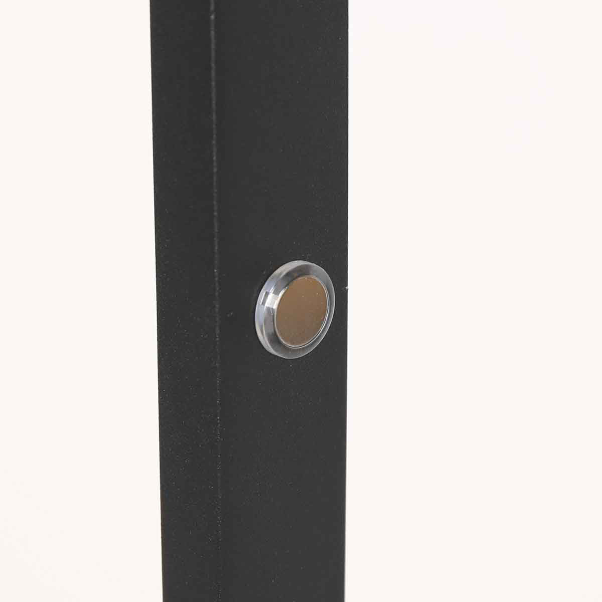 Vloerlamp Ringlux 4138ZW zwarte LED leeslamp 1000 lumen