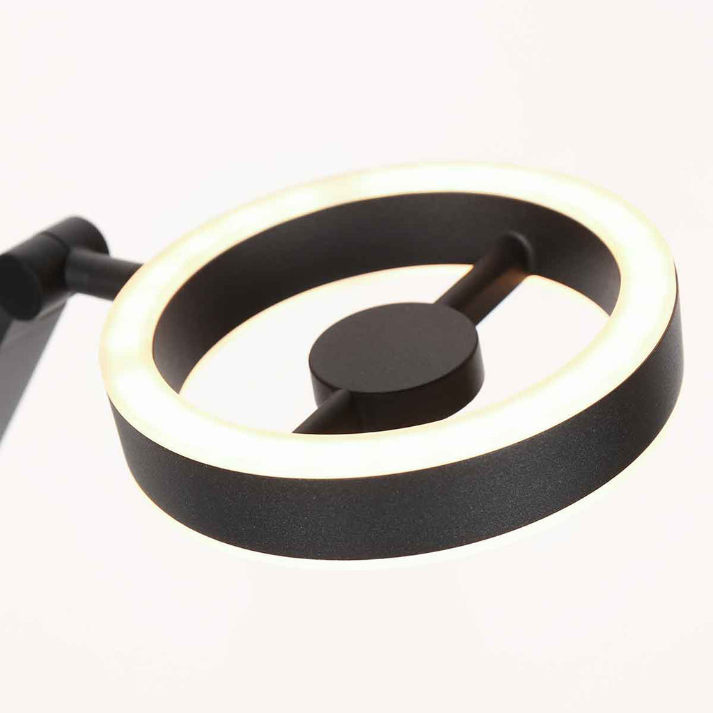 Tafellamp Ringlux 4139ZW zwarte LED lamp met dimmer