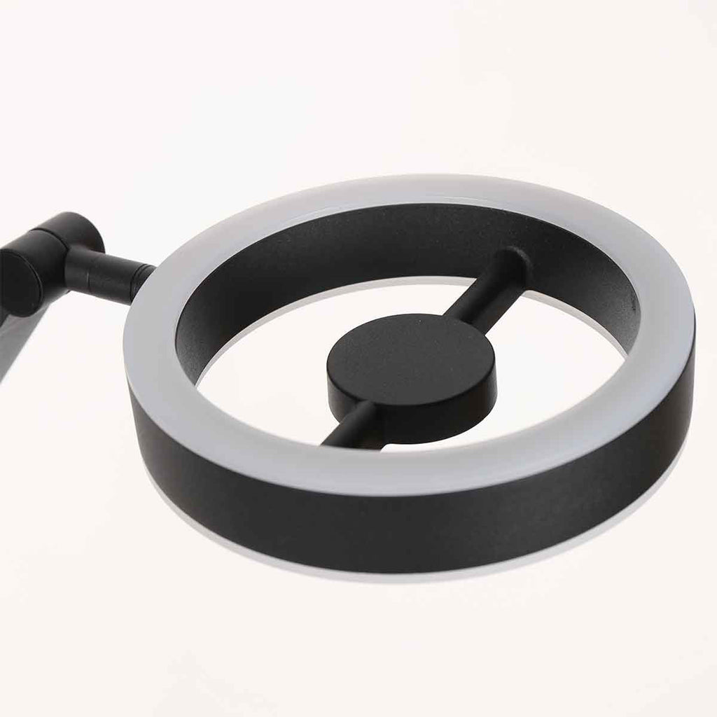 Tafellamp Ringlux 4139ZW zwarte LED lamp met dimmer