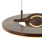 Soleil 4140BR – elegante bronzen hanglamp met draaibare ringen
