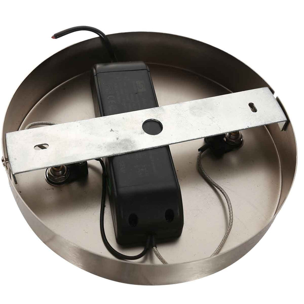 Staalkleurige hanglamp Soleil 4140ST met lift systeem