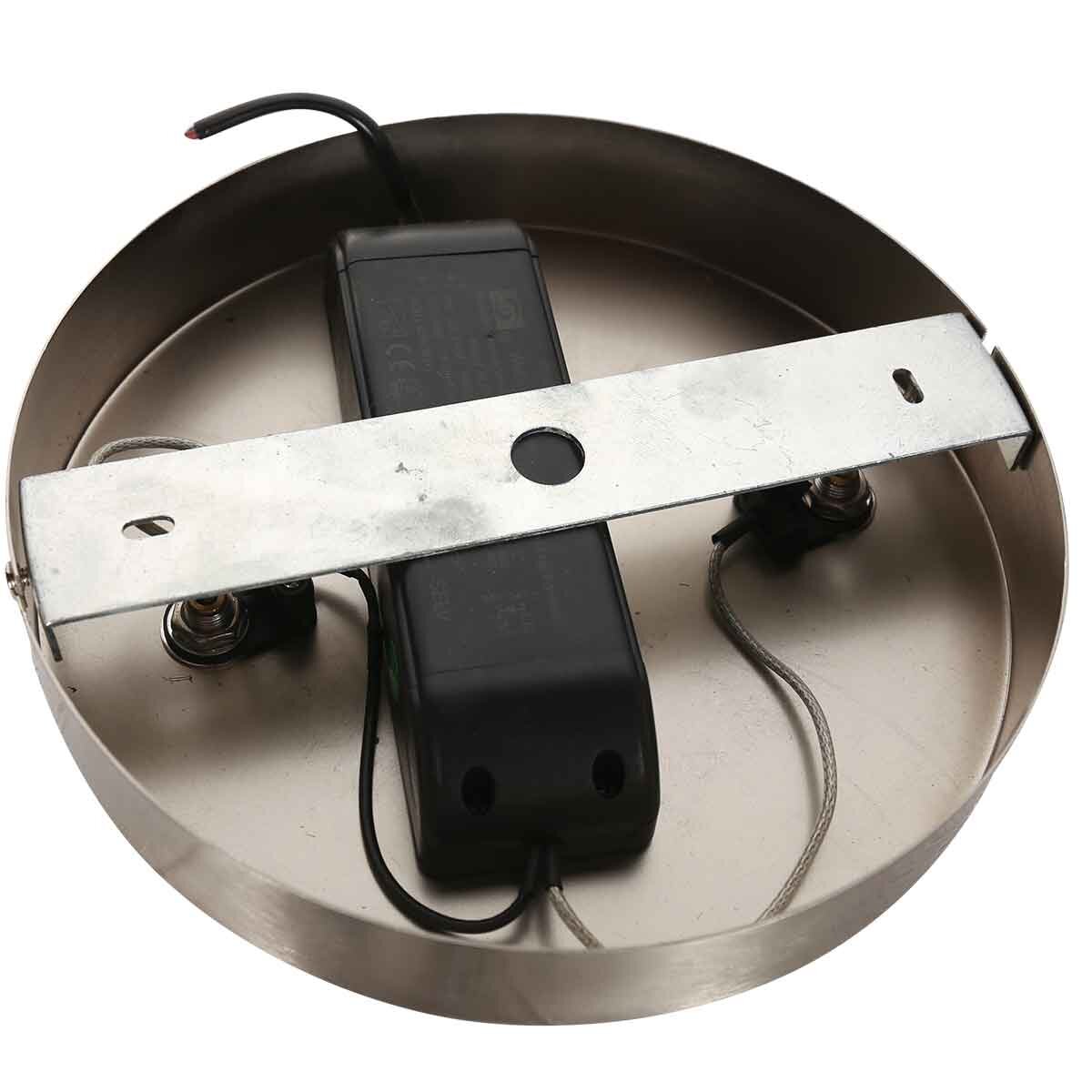 Staalkleurige hanglamp Soleil 4140ST met lift systeem