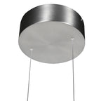 Staalkleurige hanglamp Soleil 4140ST met lift systeem