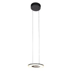 Zwarte hanglamp Soleil 4140ZW met lift systeem