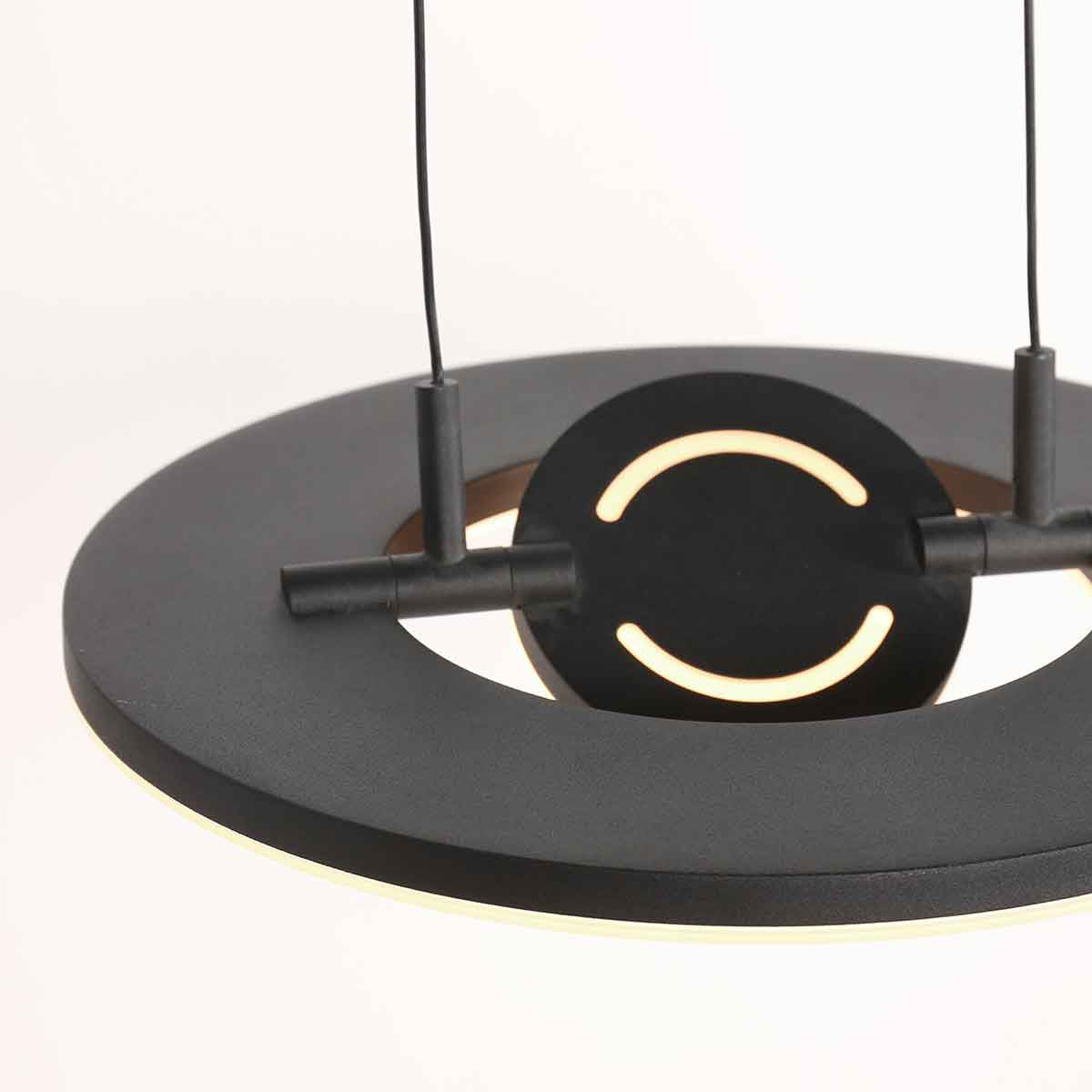 Zwarte hanglamp Soleil 4140ZW met lift systeem