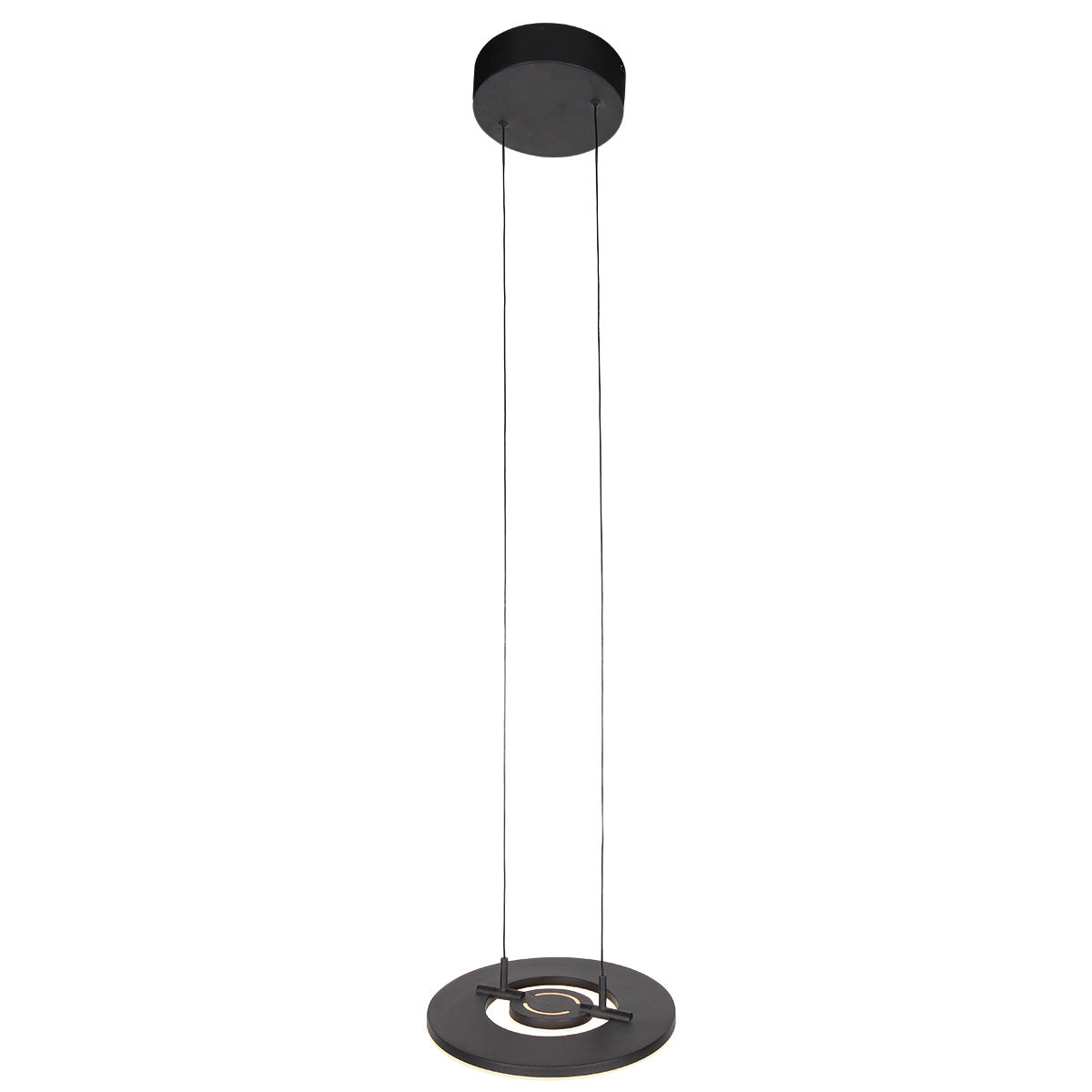 Zwarte hanglamp Soleil 4140ZW met lift systeem