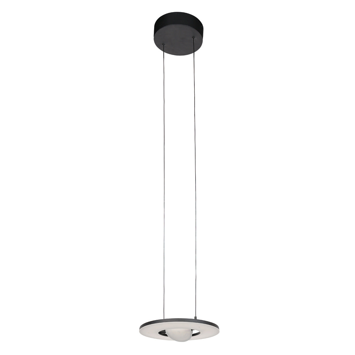 Zwarte hanglamp Soleil 4140ZW met lift systeem