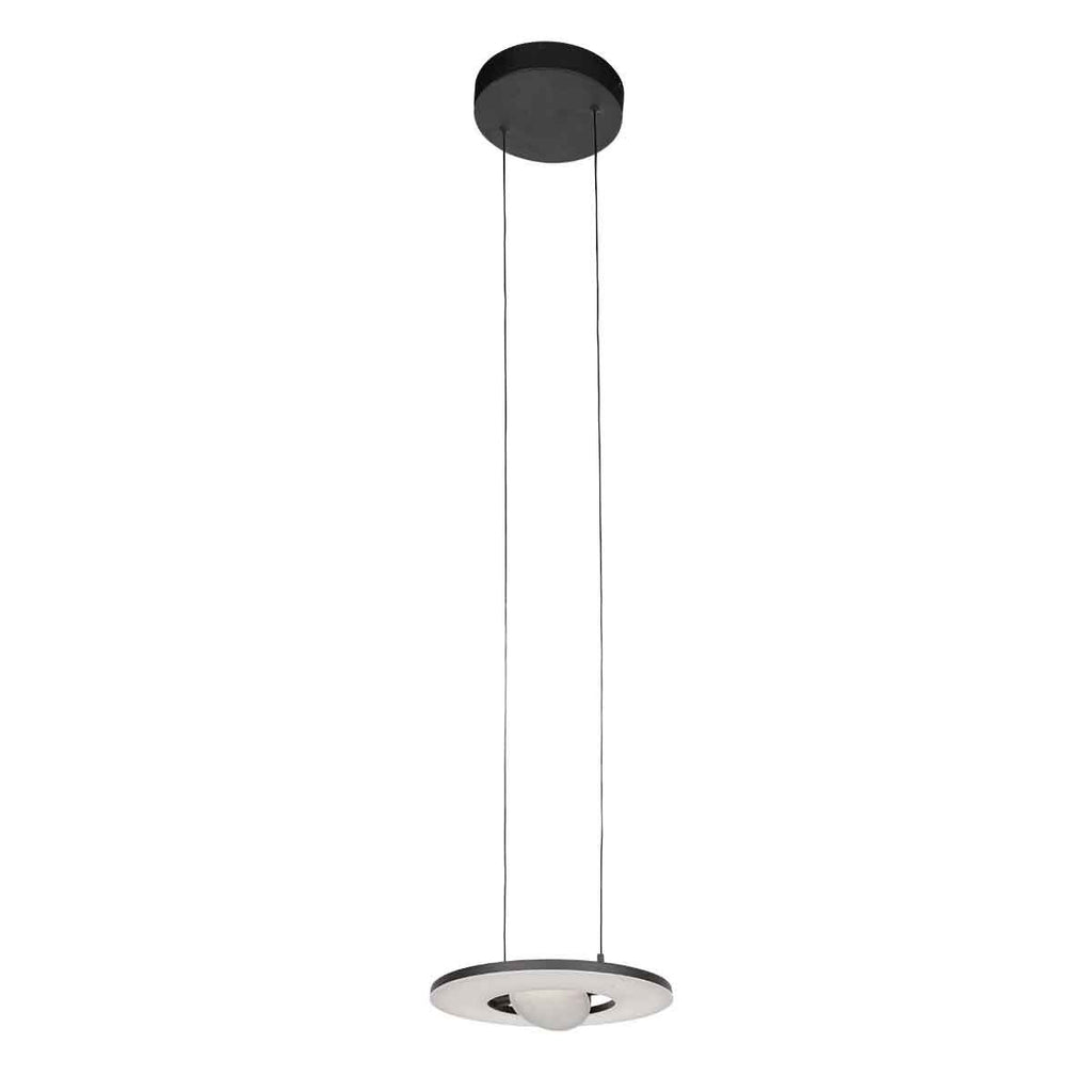 Zwarte hanglamp Soleil 4140ZW met lift systeem