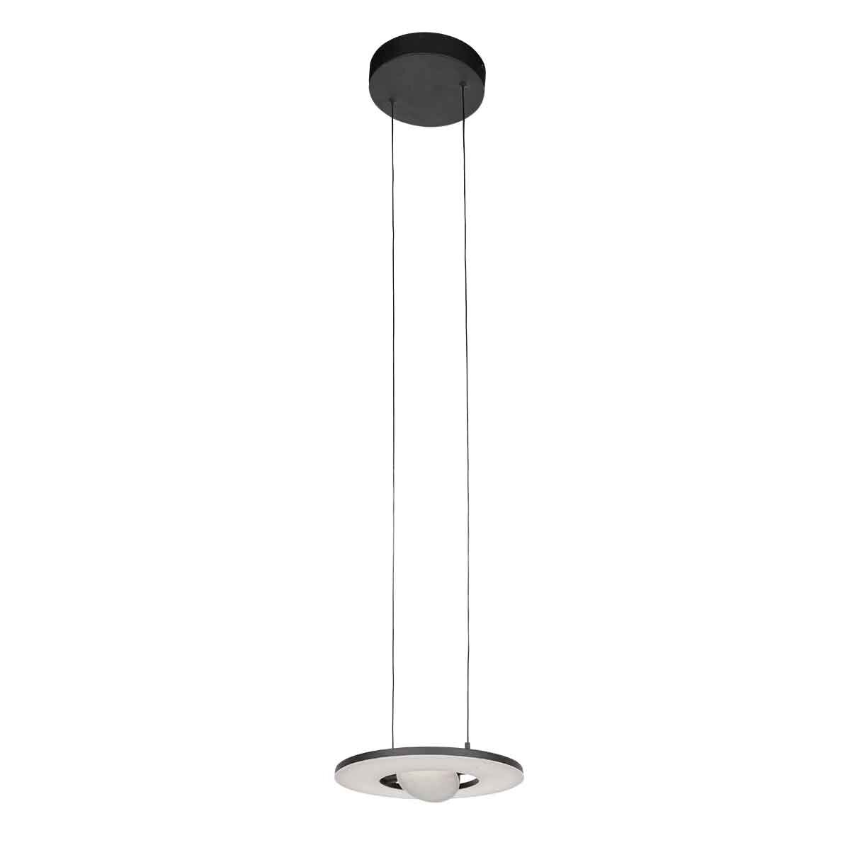 Zwarte hanglamp Soleil 4140ZW met lift systeem