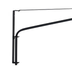 Wandlamp Breeza-Beach 4153ZW zwart met bamboe kap Ø50 cm