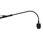 Wandlamp Breeza-Beach 4153ZW zwart met bamboe kap Ø50 cm