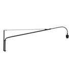 Wandlamp Breeza-Beach 4153ZW zwart met bamboe kap Ø50 cm