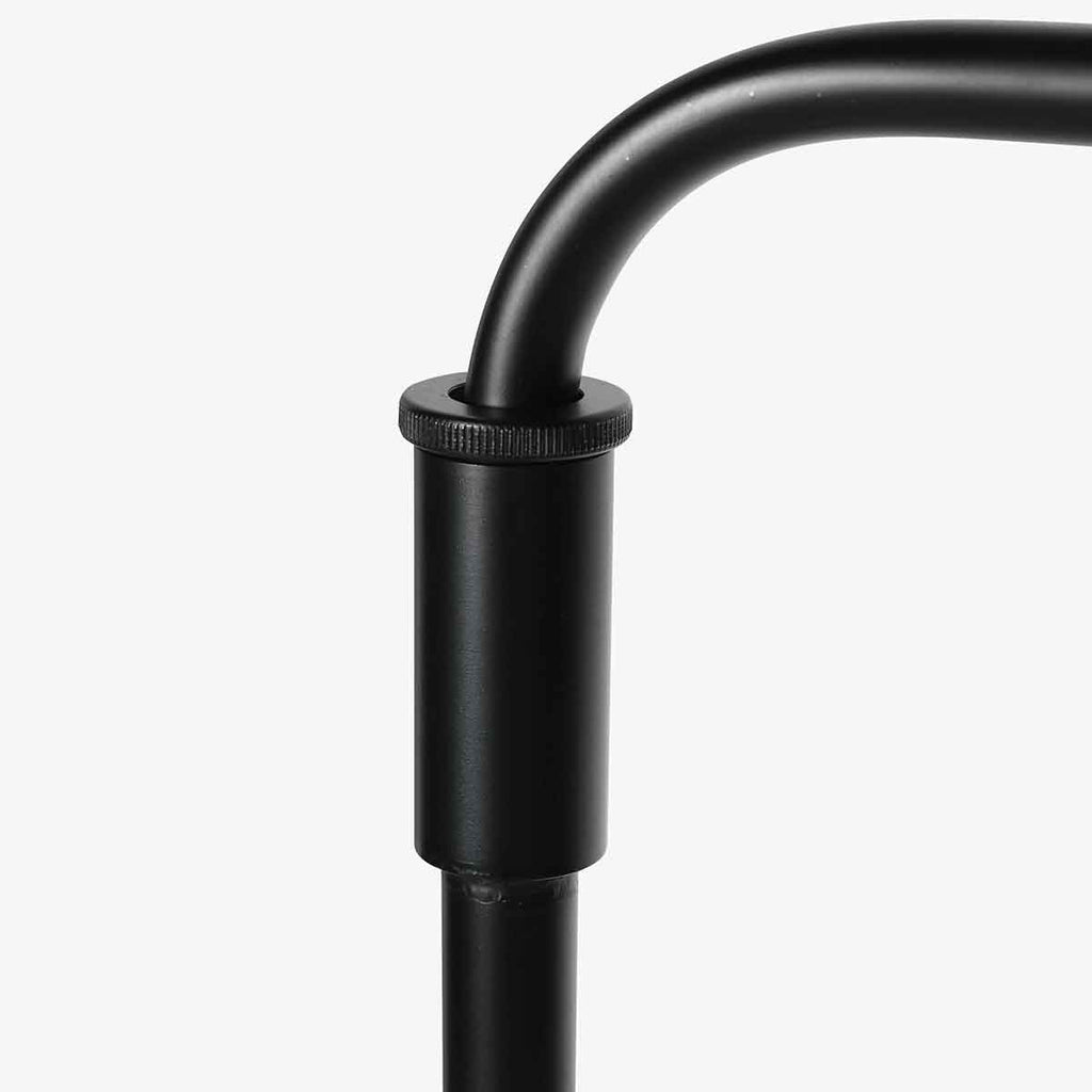 Vloerlamp Bloeba 4169ZW zwart met blauwe velours kap