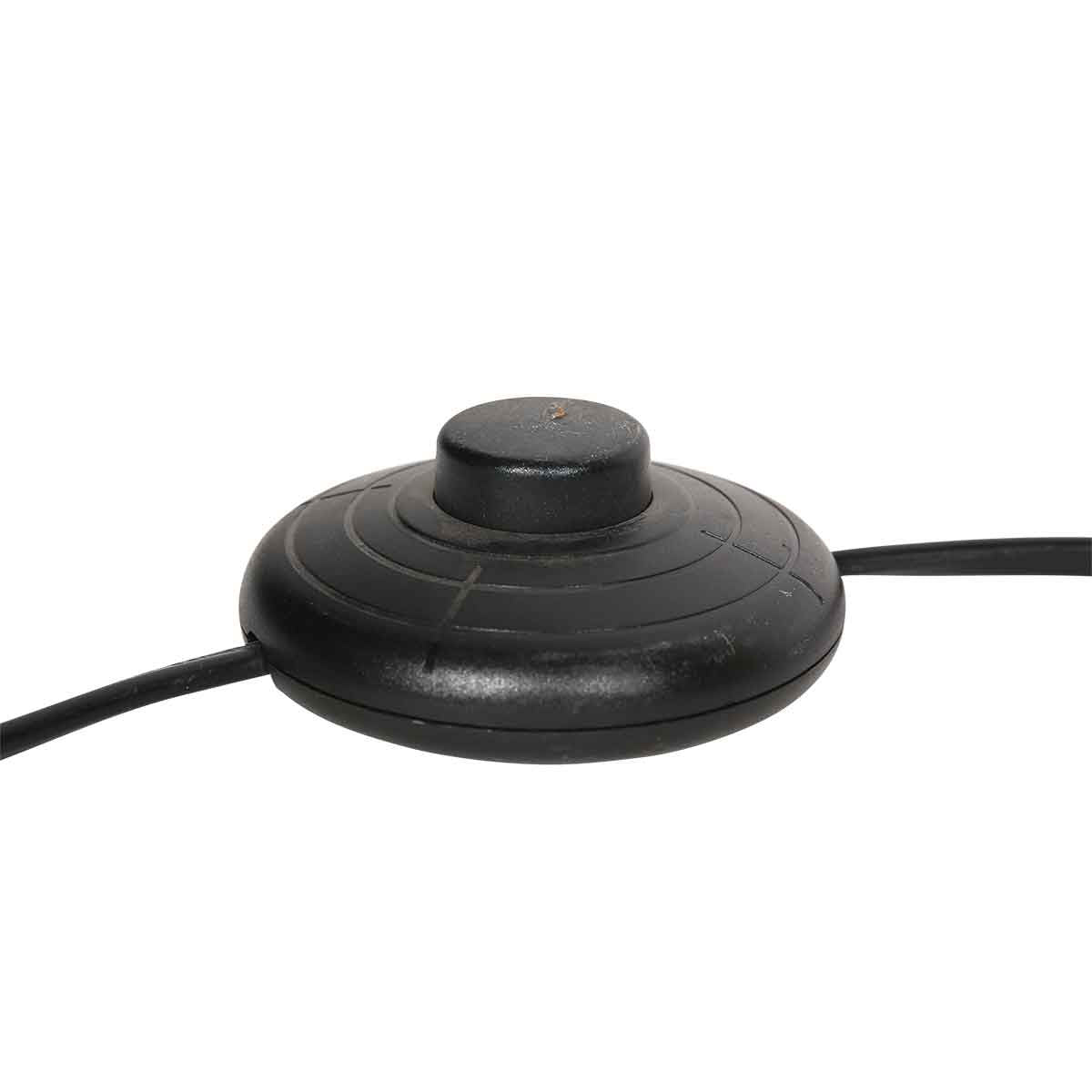 Vloerlamp Bloeba 4169ZW zwart met blauwe velours kap