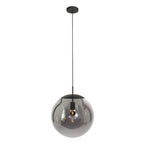 Hanglamp Bollique 4186ZW zwarte lamp met smoke glas Ø40 cm