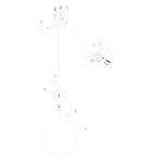 Hanglamp Bollique 4186ZW zwarte lamp met smoke glas Ø40 cm