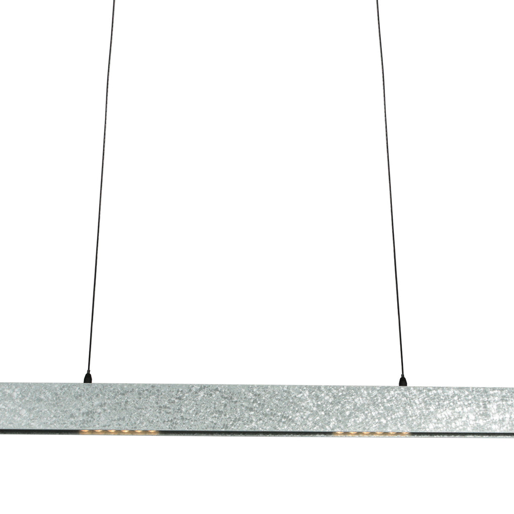 Champagne-staal kleurige hanglamp Fluxy 4189ST et cable lift 120cmwn