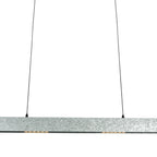 Champagne-staal kleurige hanglamp Fluxy 4189ST et cable lift 120cmwn
