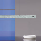 Champagne-staal kleurige hanglamp Fluxy 4189ST et cable lift 120cmwn