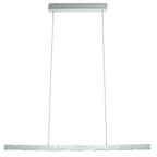 Champagne-staal kleurige hanglamp Fluxy 4190ST et cable lift 160cm