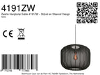 Zwarte Hanglamp Sable 4191ZW – Stijlvol en Sfeervol Design