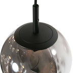Hanglamp Bollique 4195ZW zwarte vide lamp met 12 lichtpunten