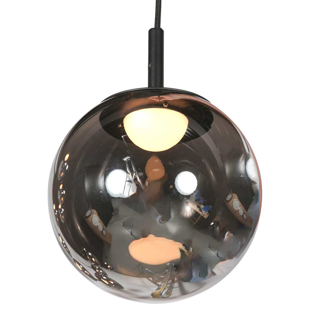 Hanglamp Bollique 4195ZW zwarte vide lamp met 12 lichtpunten