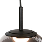 Hanglamp Bollique 4195ZW zwarte vide lamp met 12 lichtpunten