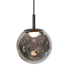 Hanglamp Bollique 4195ZW zwarte vide lamp met 12 lichtpunten