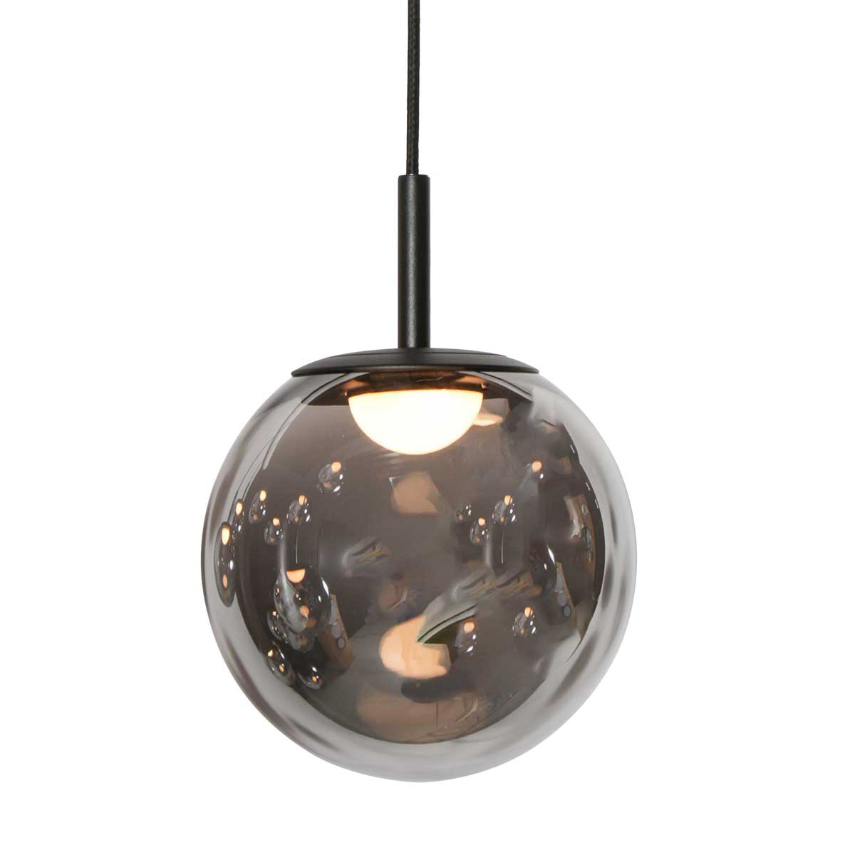 Hanglamp Bollique 4195ZW zwarte vide lamp met 12 lichtpunten