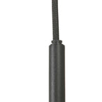 Hanglamp Bollique 4196ZW zwarte vide lamp met smoke glas