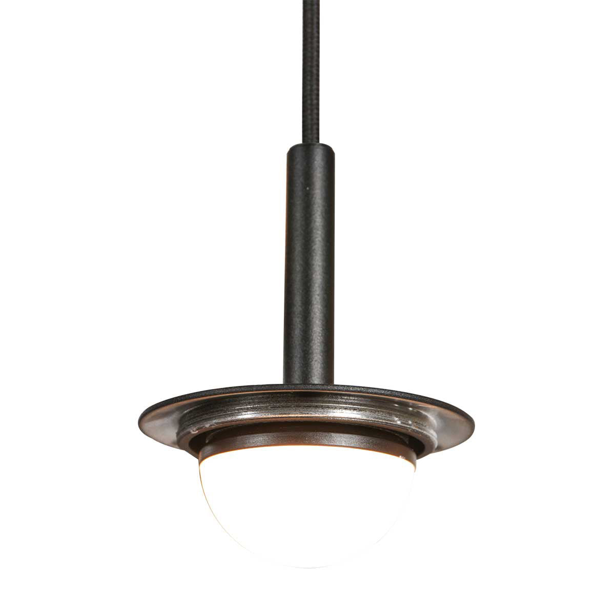 Hanglamp Bollique 4196ZW zwarte vide lamp met smoke glas