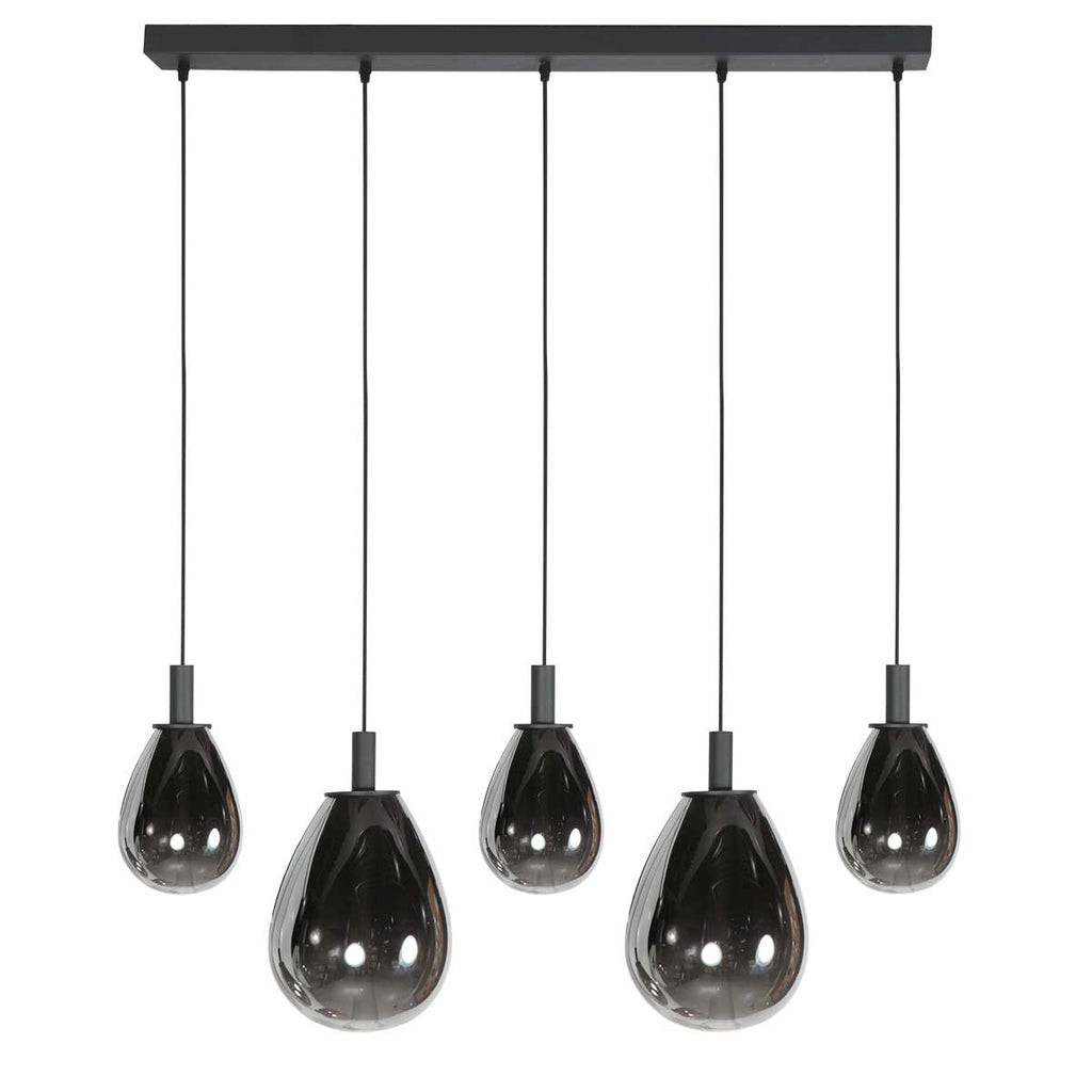 Glimsy 4197ZW hanglamp met Smoke Glas