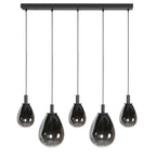 Glimsy 4197ZW hanglamp met Smoke Glas