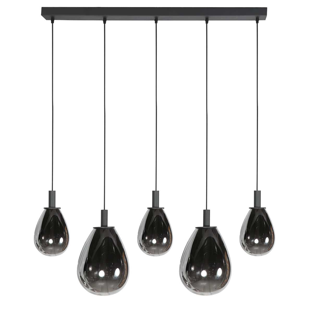 Glimsy 4197ZW hanglamp met Smoke Glas