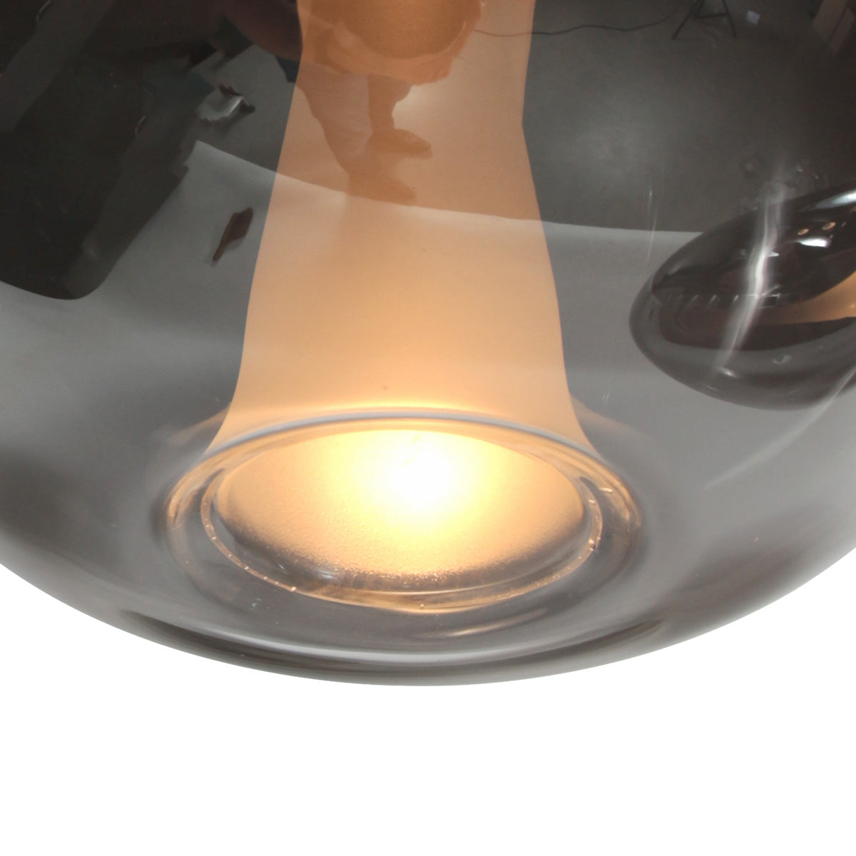 Glimsy 4197ZW hanglamp met Smoke Glas
