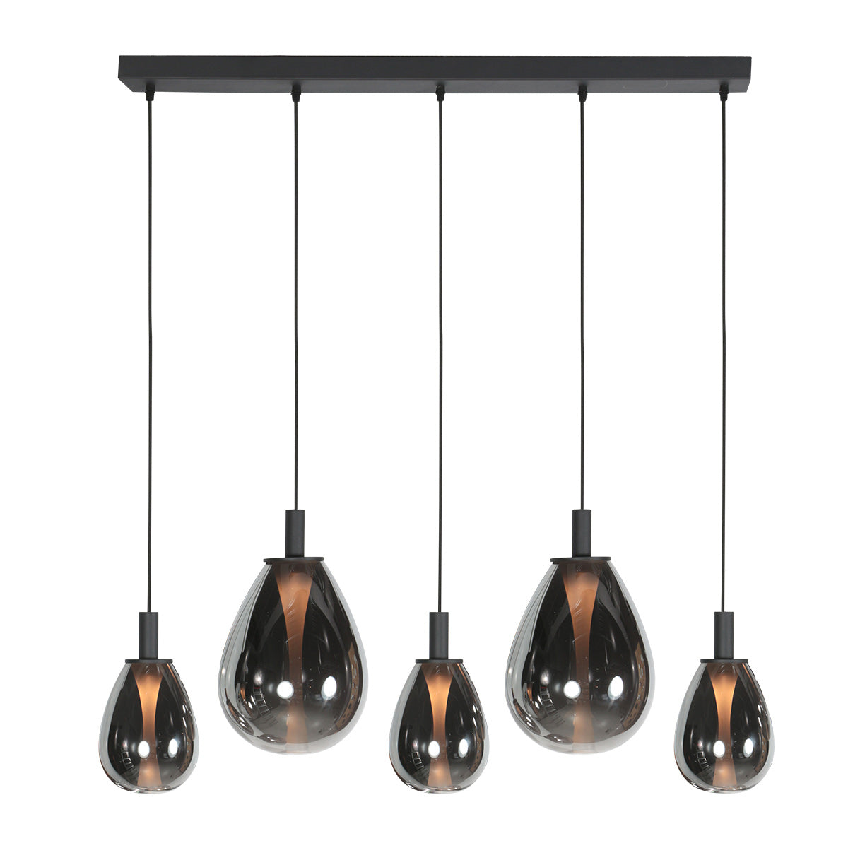 Glimsy 4197ZW hanglamp met Smoke Glas
