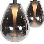Glimsy 4197ZW hanglamp met Smoke Glas