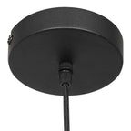 Glimsy 4199ZW Hanglamp – Zwart Glas Ø22 cm