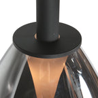 Glimsy 4199ZW Hanglamp – Zwart Glas Ø22 cm