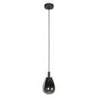 Glimsy 4200ZW Hanglamp – Zwart Glas Ø14,5 cm