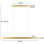 BrightLine 4202GO – Gouden hanglamp voor een warm en stijlvol interieur
